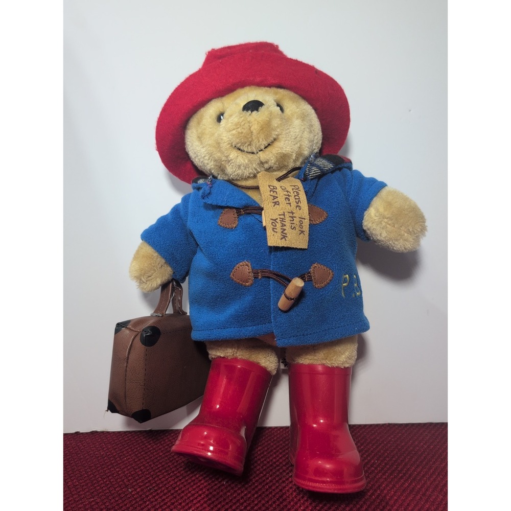 Large Classic Paddington Bear with Boots and Suitcase Soft Toy Official